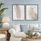 Stupell Industries Muted Neutral Brown Palms 2pc Framed Giclee Set, design by Sisi and Seb